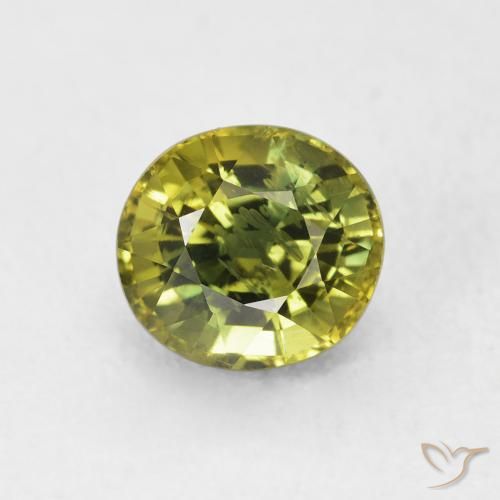 2.08ct Натуральный Многоцветный Сапфир, Овал, Чистота VS