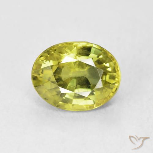 2.65ct Натуральный Теплый землисто-зеленый Сапфир, Овал, VVS-VS