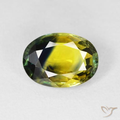 3.52ct Натуральный Многоцветный Сапфир, Овал, Чистота VS