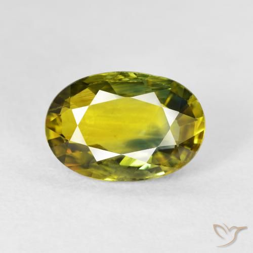 3.13ct Натуральный Глубокий золотисто-коричневый Сапфир, Овал, Чистота VS