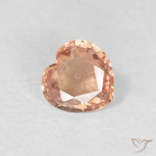 0.38ct Натуральный Средний апельсин Сапфир, Сердце, Чистота VVS