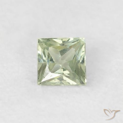 0.20ct Натуральный Светлый лесной зеленый Сапфир, Квадрат, Чистота VS