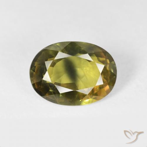 2.91ct Натуральный Темно-зеленый Сапфир, Овал, Чистота VS