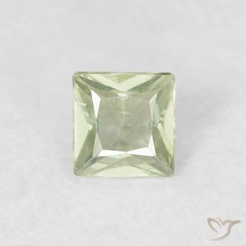 0.14ct Натуральный Серовато-зеленый Сапфир, Квадрат, VVS-VS