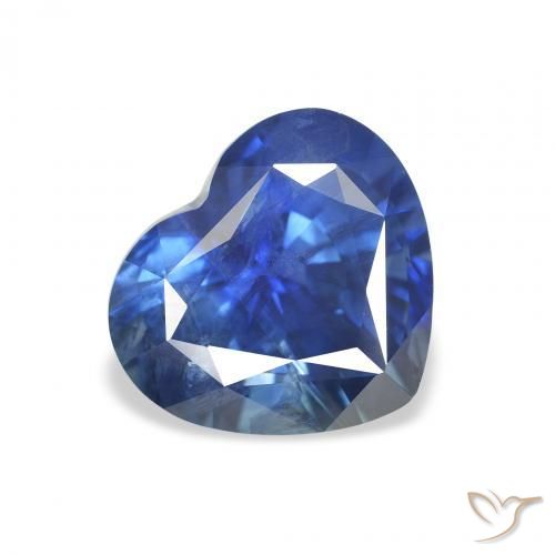 3.33ct Натуральный Темно-синий Сапфир, Сердце, Чистота VS