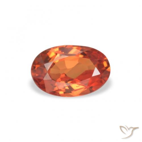 0.62ct Натуральный Интенсивный красный Сапфир, Овал, VVS-VS