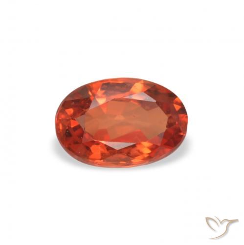 0.56ct Натуральный Ярко-красный Сапфир, Овал, VVS-VS