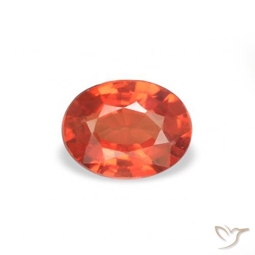 0.37ct Натуральный Ярко-малиновый красный Сапфир, Овал, Чистота VS