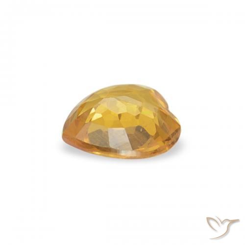 0.34 карата, натуральный Medium Light-Golden Сапфир, Сердце, VVS-VS