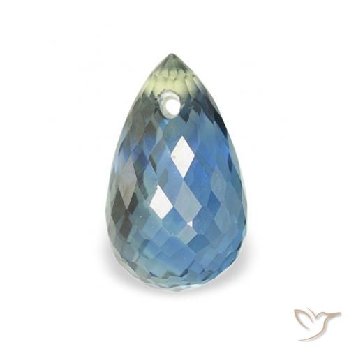 0.83ct Натуральный Бирюзовый Сапфир, Бриолет, Чистота VS