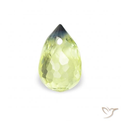 0.41ct Натуральный Светло-желтый Сапфир, Бриолет, Чистота VS
