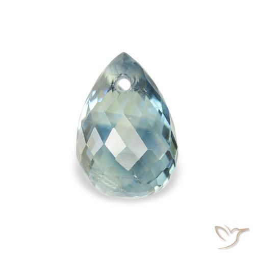 1.17ct Натуральный Бирюзовый Сапфир, Бриолет, Чистота VS