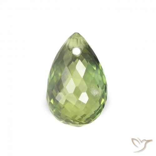 0.92ct Натуральный Светлый лесной зеленый Сапфир, Бриолет, Чистота VS