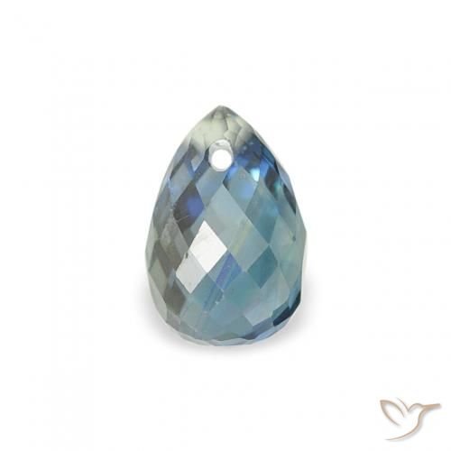 0.63ct Натуральный Бирюзовый Сапфир, Бриолет, Чистота VS