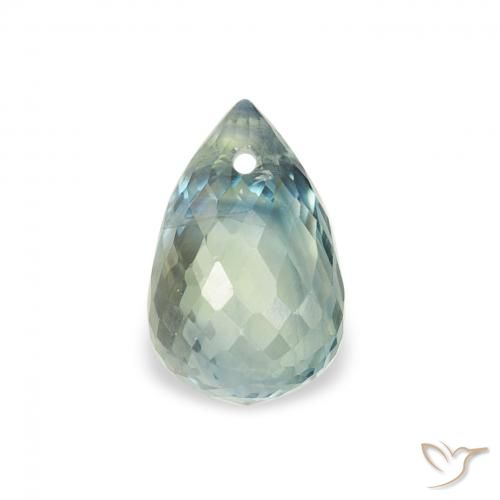 1.02ct Натуральный Бирюзовый Сапфир, Бриолет, Чистота VS