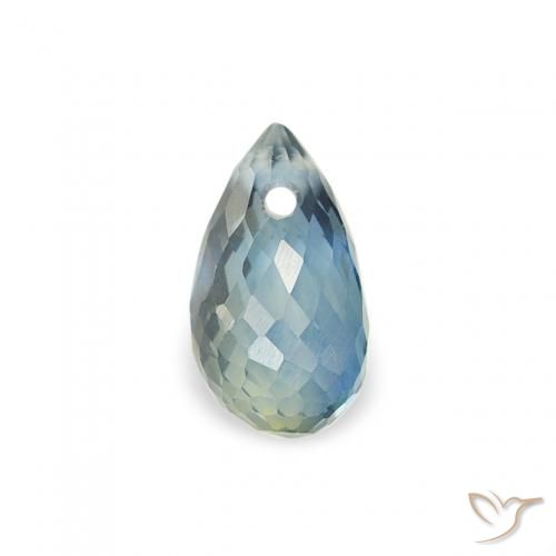 0.47ct Натуральный Бирюзовый Сапфир, Бриолет, Чистота VS