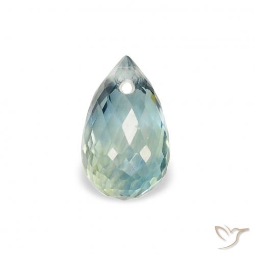 0.90ct Натуральный Бирюзовый Сапфир, Бриолет, Чистота VS