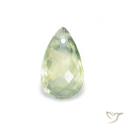 0.81ct Натуральный Очень светло-зеленый Сапфир, Бриолет, Чистота VS