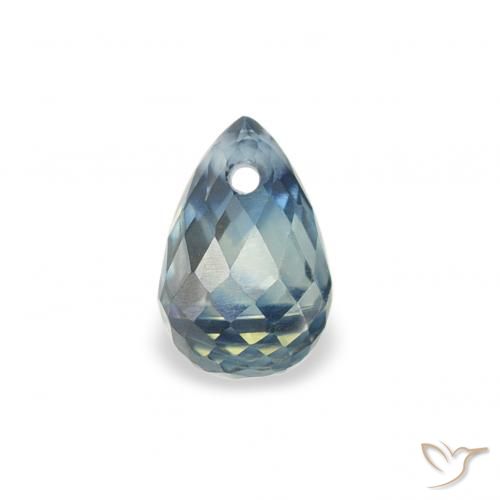 0.46ct Натуральный Бирюзовый Сапфир, Бриолет, Чистота VS