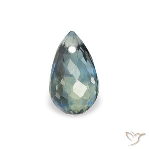 0.51ct Натуральный Бирюзовый Сапфир, Бриолет, Чистота VS