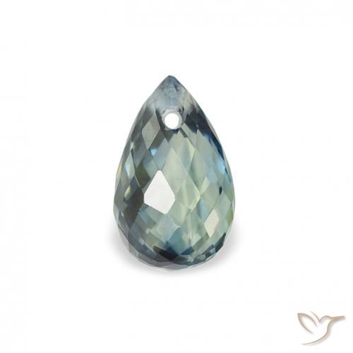 0.83ct Натуральный Бирюзовый Сапфир, Бриолет, Чистота VS