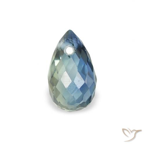 0.57ct Натуральный Бирюзовый Сапфир, Бриолет, Чистота VS