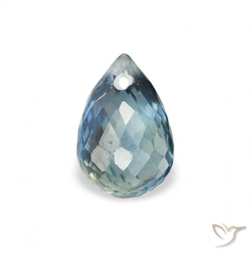 0.86ct Натуральный Бирюзовый Сапфир, Бриолет, Чистота VS