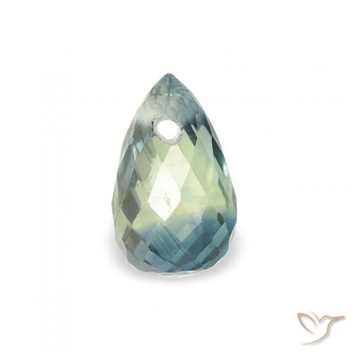 0.59ct Натуральный Бирюзовый Сапфир, Бриолет, Чистота VS