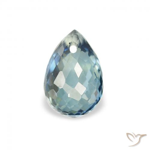 0.95ct Натуральный Бирюзовый Сапфир, Бриолет, Чистота VS