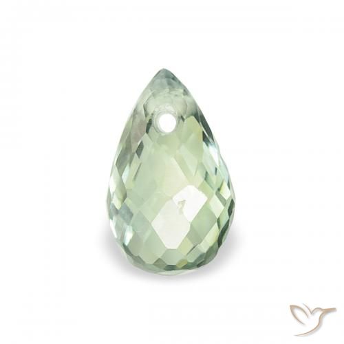 0.49ct Натуральный Светло-зеленый шалфей Сапфир, Бриолет, Чистота VS