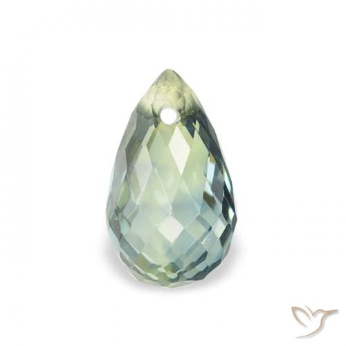 0.75ct Натуральный Светлый лесной зеленый Сапфир, Бриолет, Чистота VS