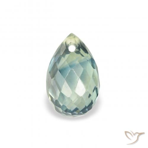 0.84ct Натуральный Бирюзовый Сапфир, Бриолет, Чистота VS