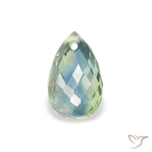 0.83ct Натуральный Бирюзовый Сапфир, Бриолет, Чистота VS