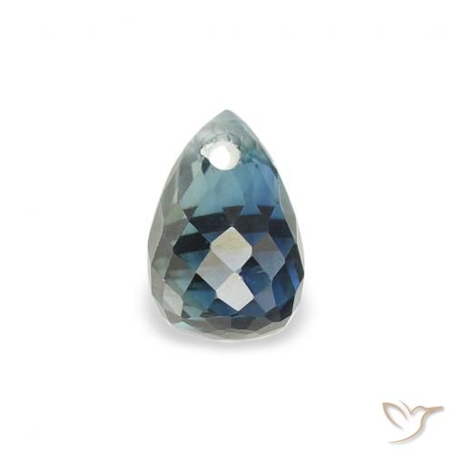 0.61ct Натуральный Бирюзовый Сапфир, Бриолет, VS-SI