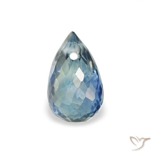 0.61ct Натуральный Бирюзовый Сапфир, Бриолет, Чистота VS