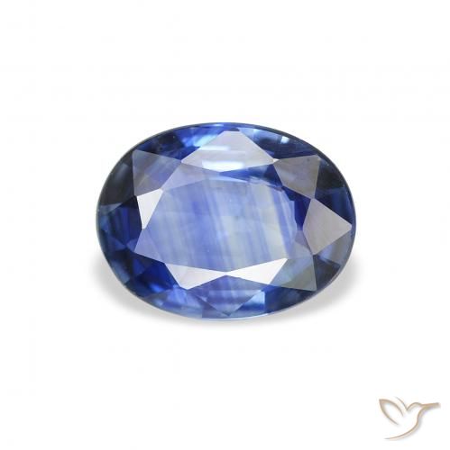 1.15ct Натуральный Средний темно-синий Сапфир, Овал, VVS-VS