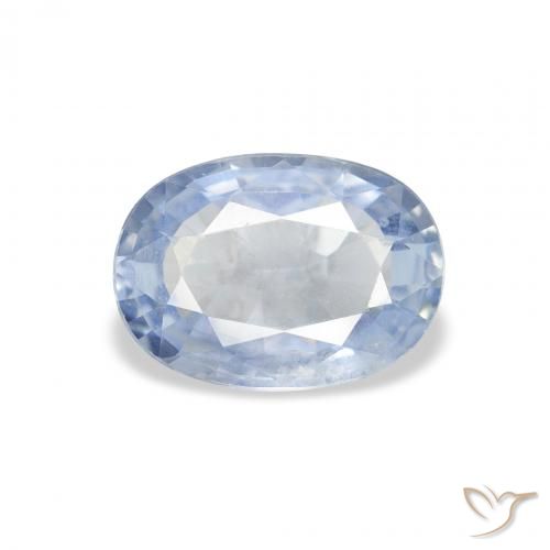 2.00ct Натуральный Светло-синий Сапфир, Овал, Чистота VS