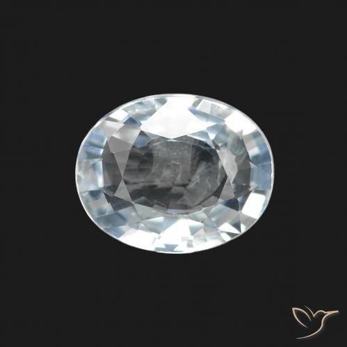 1.93ct Натуральный Голубовато-белый Сапфир, Овал, Чистота VS