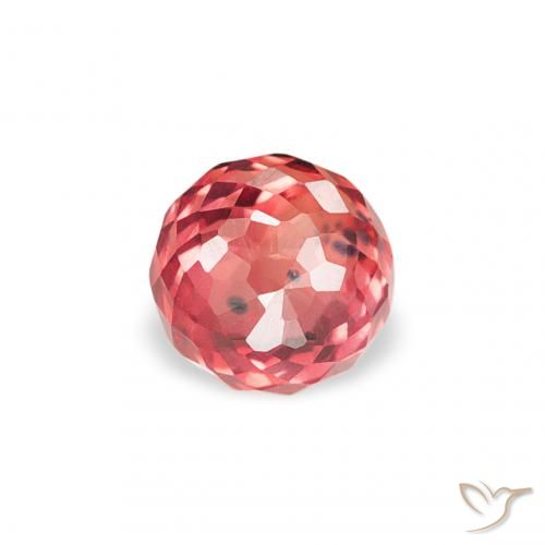 0.36ct Натуральный Ярко-красный Сапфир, Круглый, Чистота VS