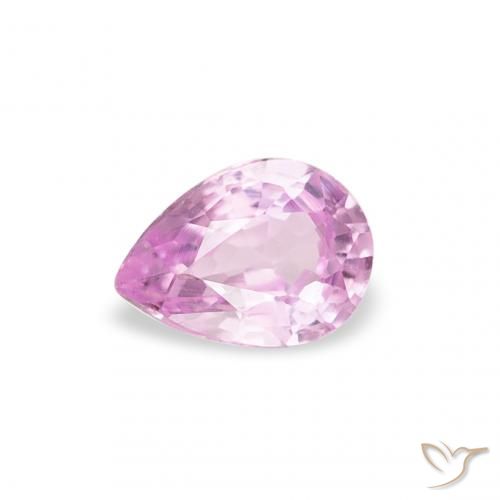 0.24ct Натуральный Ярко-розовый Сапфир, Форма груши, VVS-VS
