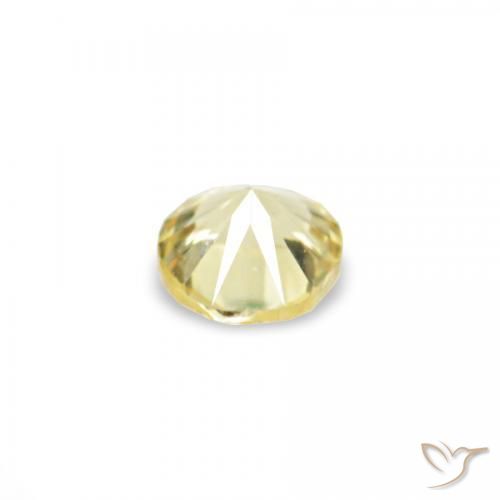 1.54 карата, натуральный Medium Light-Yellow Сапфир, Круглый, VVS-VS