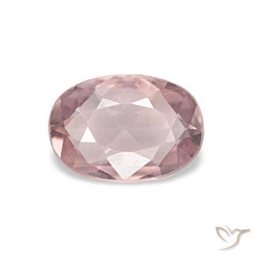 0.52ct Светло-розовая жевательная резинка Сапфир, Овал, Чистота VVS