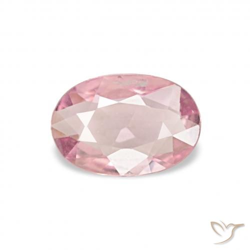 0.38ct Оттенки розового Сапфир, Овал, Чистота VVS