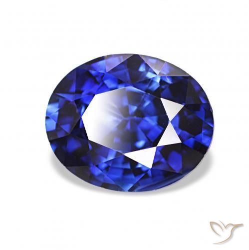 2.02ct Королевский синий Сапфир Драгоценные Камни, Овал, Чистота VVS