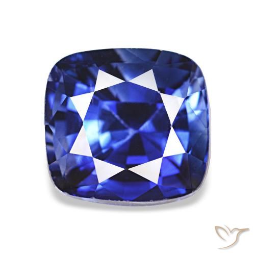 2.04ct Королевский синий Сапфир Драгоценные Камни, Подушка, Чистота VVS