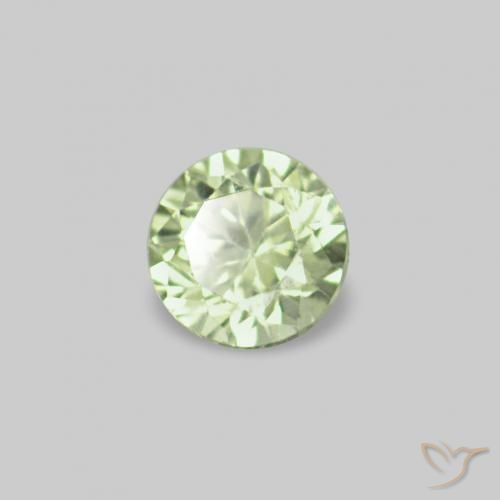 2.26 карата, натуральный Очень светло-зеленый Сапфир, Круглый, Чистота VS