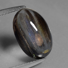 3.55 карата, натуральный Радужного цвета Скаполита, Огранка Овал, Прозрачный