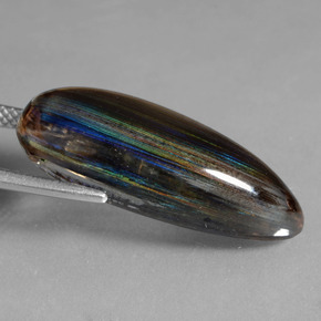 15.08 карата, натуральный Радужного цвета Скаполита, Форма груши, Прозрачный