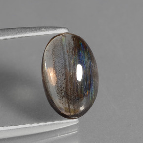 1.84 карата, натуральный Радужного цвета Скаполита, Огранка Овал, Прозрачный