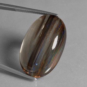 45.72 карата, натуральный Радужного цвета Скаполита, Огранка Овал, Прозрачный